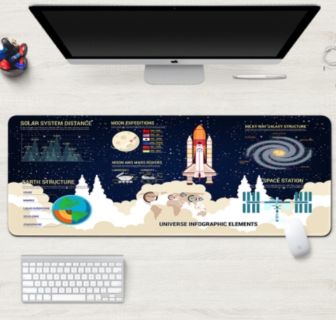 宇宙星空个性桌垫游戏 鼠标垫mouse pad