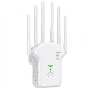 WIFI信号放大器双频5G六天线穿墙王千兆信号增强器扩展无线中继器
